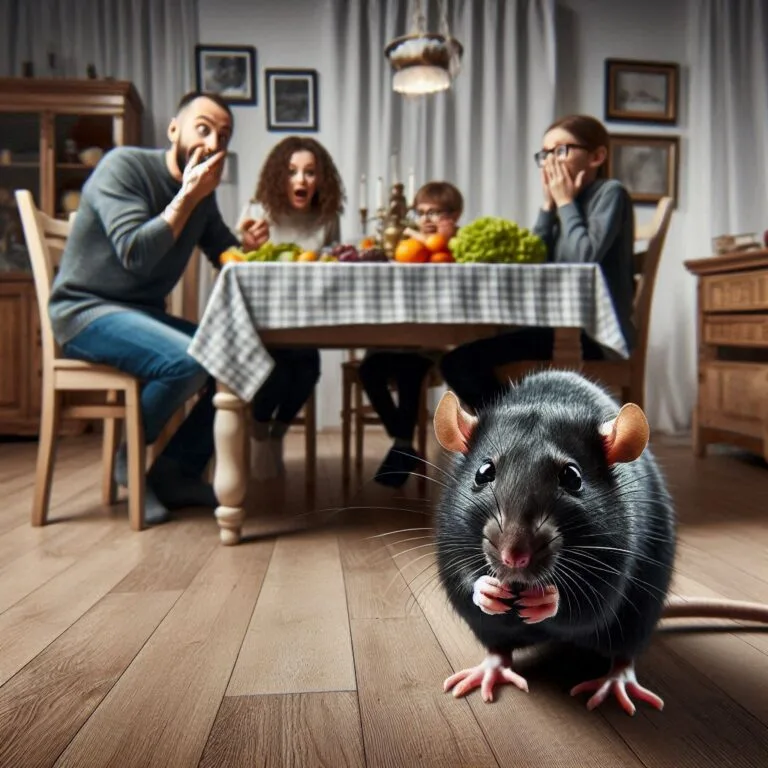 rat dans la cuisine