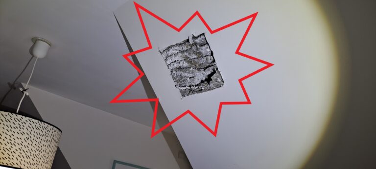 Nid de guêpes dans le mur dans une maison à Ingré avenue Georges Pompidou