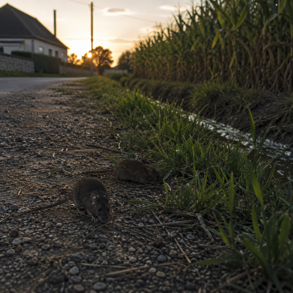 Souris dans le jardin